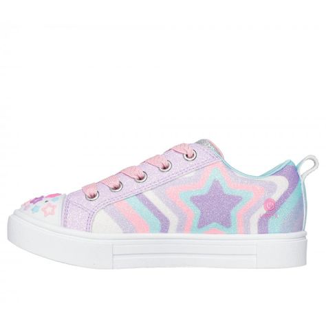 Zapatilla Niña Twinkle Sparks Cosmic Burst Morado Skechers-3