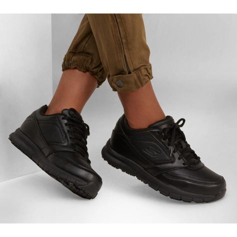 Zapato Mujer Work Nampa SR Negro Skechers-1