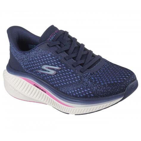 Zapatilla Mujer Go Walk Max Cushioning Arch Fit Azul Skechers-4
