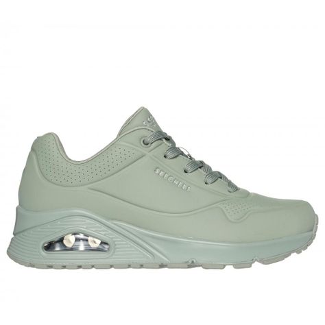 Zapatilla Mujer Uno Stand On Air Oliva Skechers-0