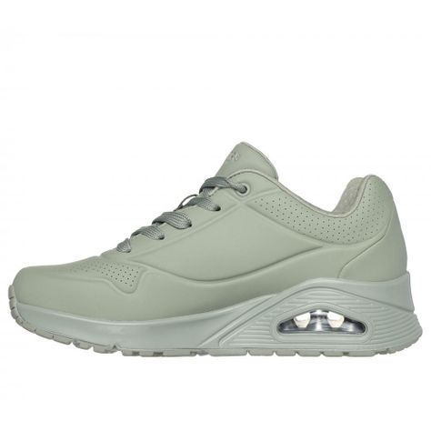 Zapatilla Mujer Uno Stand On Air Oliva Skechers-3