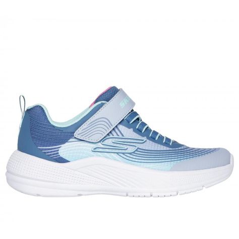 Zapatilla Niña Microspec Advance Celeste Skechers-0