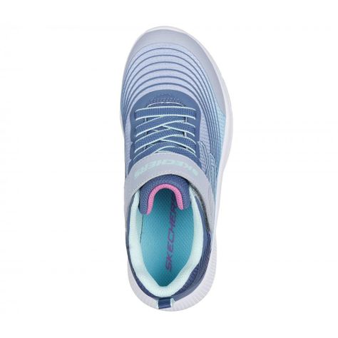 Zapatilla Niña Microspec Advance Celeste Skechers-1