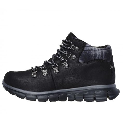 Bototos Mujer Synergy Plaid Mood Negro Skechers-3