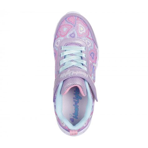 Zapatilla Niña Heart Lights Boogie Love Morado Skechers-1