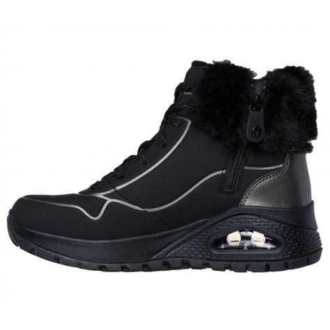 Bototos Mujer Uno Rugged Fall Shimmer Negro Skechers-3