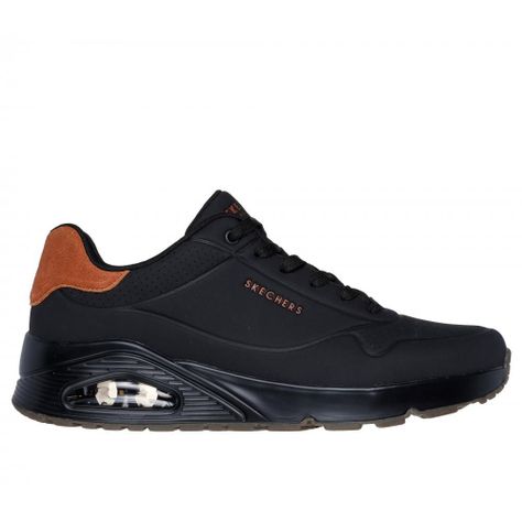 Zapatilla Hombre Uno Suited On Air Negro Skechers-0