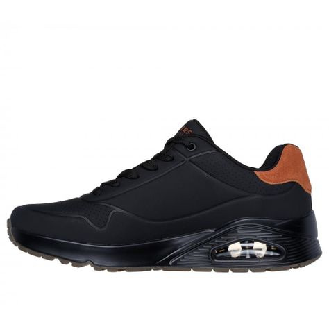 Zapatilla Hombre Uno Suited On Air Negro Skechers-3