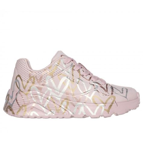 Zapatilla Niña Uno Lite Metallic Love Morado Skechers-0