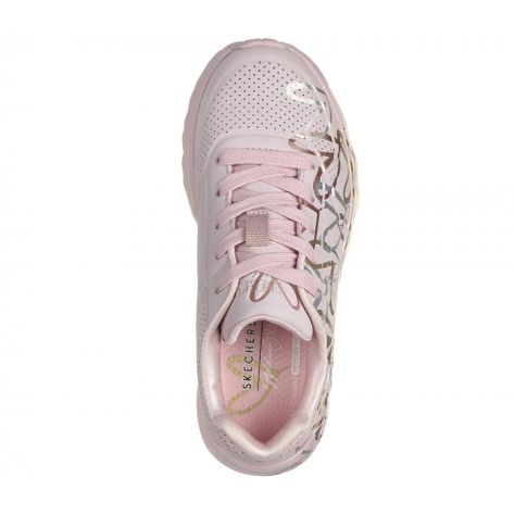 Zapatilla Niña Uno Lite Metallic Love Morado Skechers-1