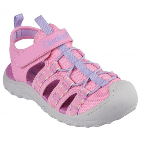 Sandalia Niña Reggae Troop Rosado Skechers-4