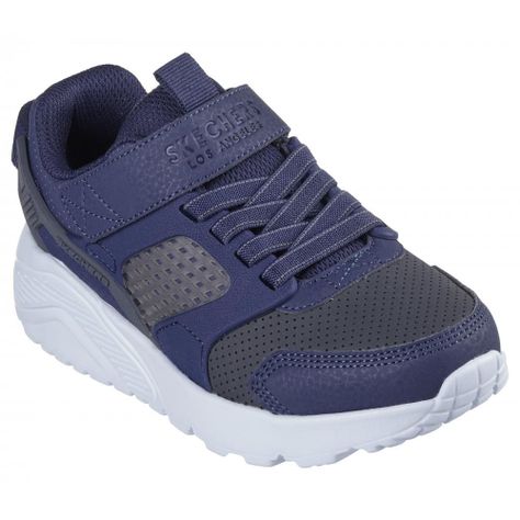 Zapatilla Niño Uno Lite Gridstill Azul Skechers-4