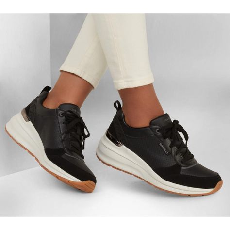 Zapatilla Mujer Billion  Negro Skechers-1