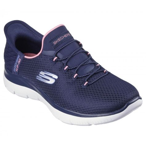 Zapatilla Mujer Skechers Slip-ins: Summits Diamond Dream Azul-4