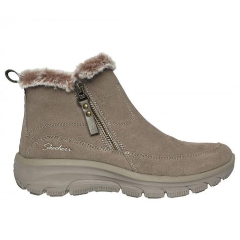 Bototos Mujer Easy Going Cool Zip Beige Skechers-0