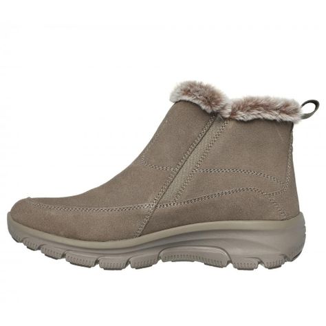 Bototos Mujer Easy Going Cool Zip Beige Skechers-3