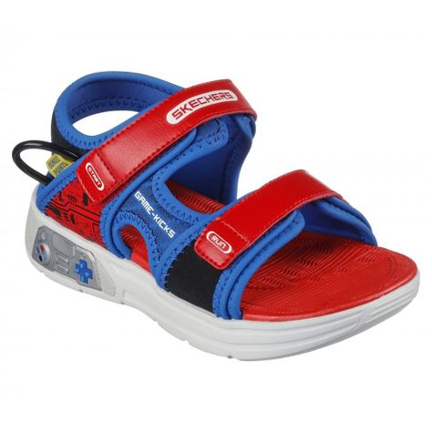 Sandalia Niño Power Splash Rojo Skechers-4