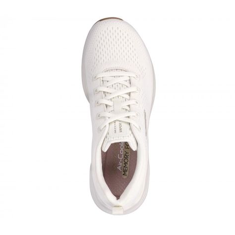 Zapatilla Mujer Vapor Foam Fresh Trend Beige Skechers-1