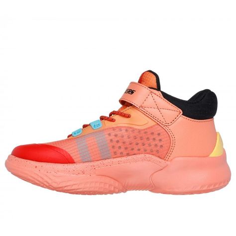 Zapatilla Niño Skx Court Hype HooperHero Naranja Skechers-3