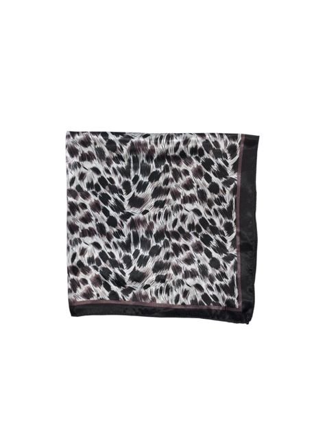 Pañuelo Satinado Mujer Diseño Animal Print color Negro 50 x 50 cms-2