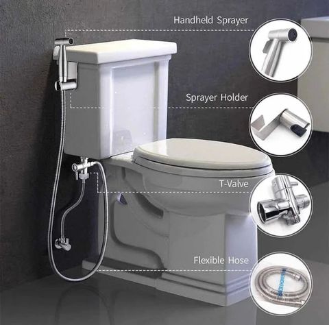 Ducha Bidet Arabe Acero Inoxidable Wc Inodoro-2