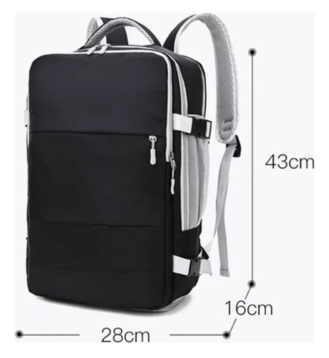 Mochila Para Viaje Multifuncional Con Espacio Para Zapatos Rosa-8