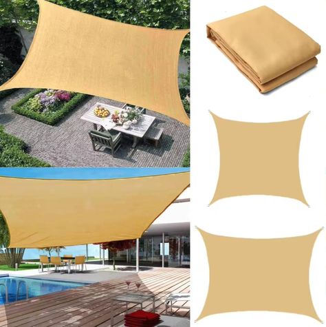 Toldo Vela Cuadrado 5 x 5 Malla Para Sombra-0