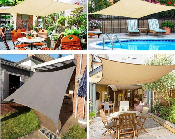 Toldo Vela Cuadrado 5 x 5 Malla Para Sombra-1