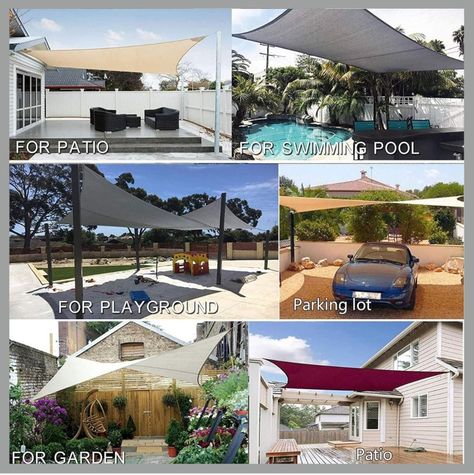 Toldo Vela Cuadrado 5 x 5 Malla Para Sombra-3