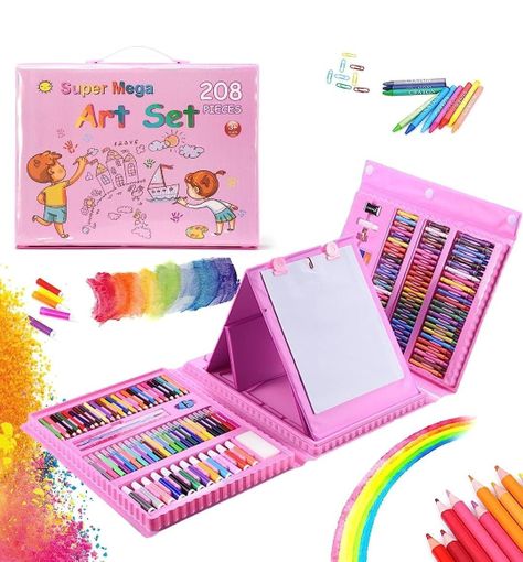 Maleta De Lapices Para Niños Set De 208 Lapiz-0