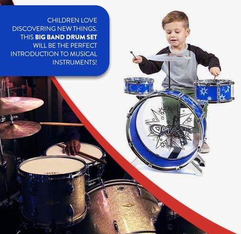 Bateria Musical Para NIños 3 Tambores-1