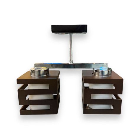 Lampara Aplique Techo Madera Doble Modelo CONI - Dekora-0