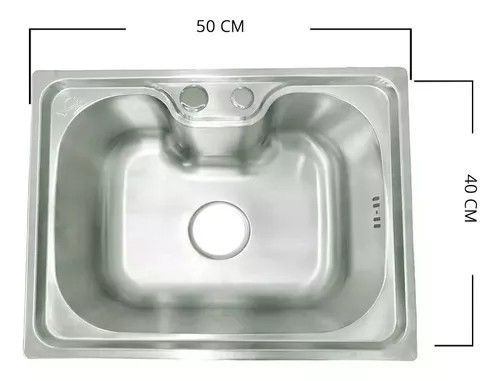 Lavaplatos Estilo Riñón 50x40 cm PLATA-2