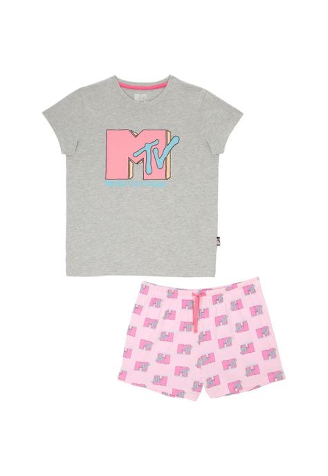 Pijama Mujer MTV Rosado-0