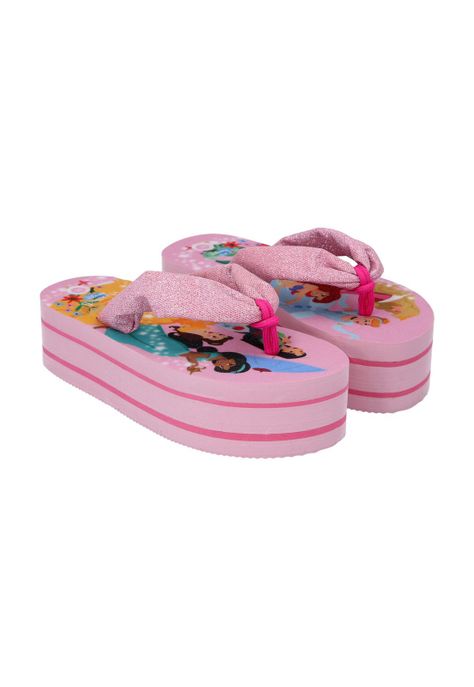 SANDALIA FLIP FLOP ALTA PRINCESAS ROSADO-0