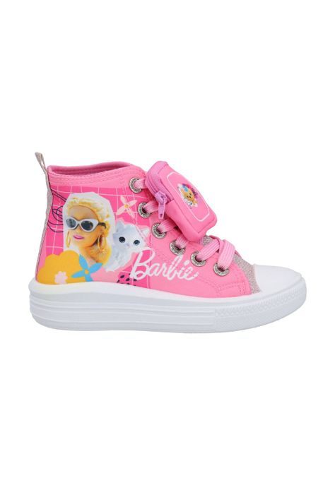  ZAPATILLA LONA ALTA BARBIE ROSADO-0