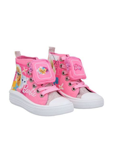  ZAPATILLA LONA ALTA BARBIE ROSADO-2