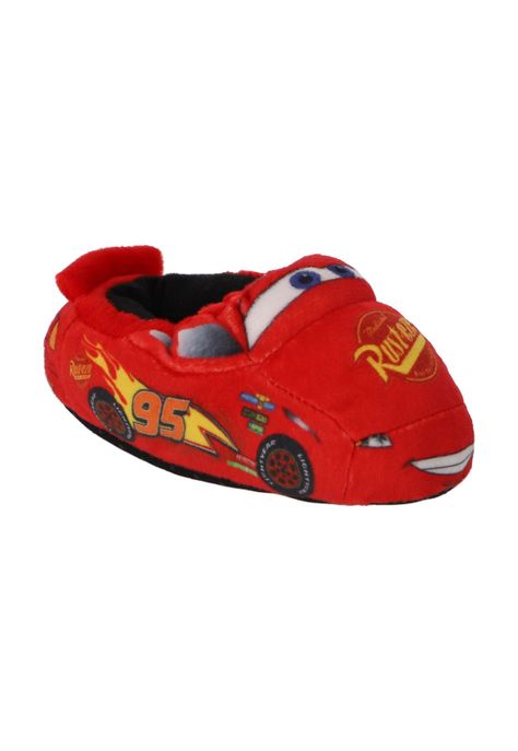 PANTUFLA BEBÉ 3D CARS ROJO-1