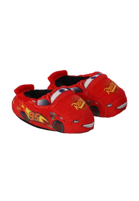 PANTUFLA BEBÉ 3D CARS ROJO-2