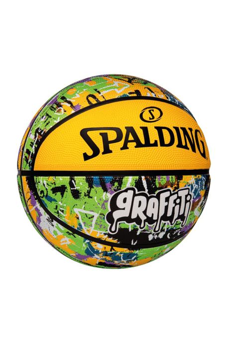 Balón de Básquetbol Graffiti Series Tamaño 7 Verde Amarillo-1