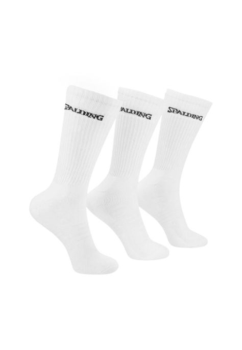 TRIPACK CALCETINES LARGOS 40-45 SPALDING BLANCOS-0