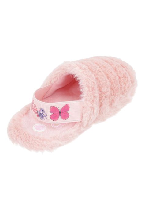 Pantufla Barbie con talón elasticado-1