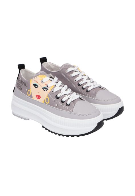 ZAPATILLA CON PLATAFORMA BARBIE MUJER-2