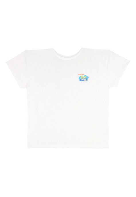 POLERA MANGA CORTA BOB ESPONJA BLANCO-0