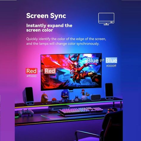 Tira LED RGBIC Ambilight para Monitor 24'' Skydimo-2