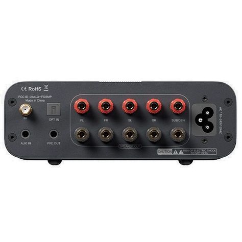 Amplificador Bluetooth Multicanal 4.1/5.0 - Fosi Audio HT4S-1