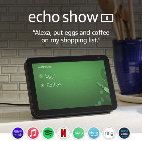 Amazon Echo Show 8 con asistente virtual Alexa y pantalla-1