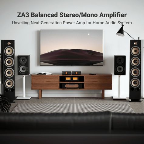 Amplificador Estéreo Balanceado de 2 Canales Fosi Audio ZA3-5
