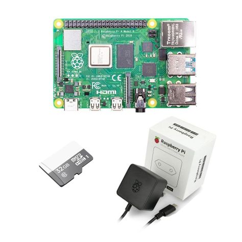 Kit Raspberry Pi 4 8Gb con Memoria y Transformador-0