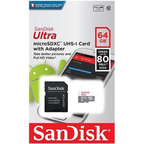 Memoria MicroSD 64GB Sandisk-0
